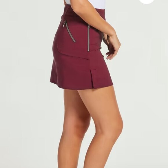 Anatomie Suzette Sport Flattering Slim FitSangria Skirt Skort size M NWT